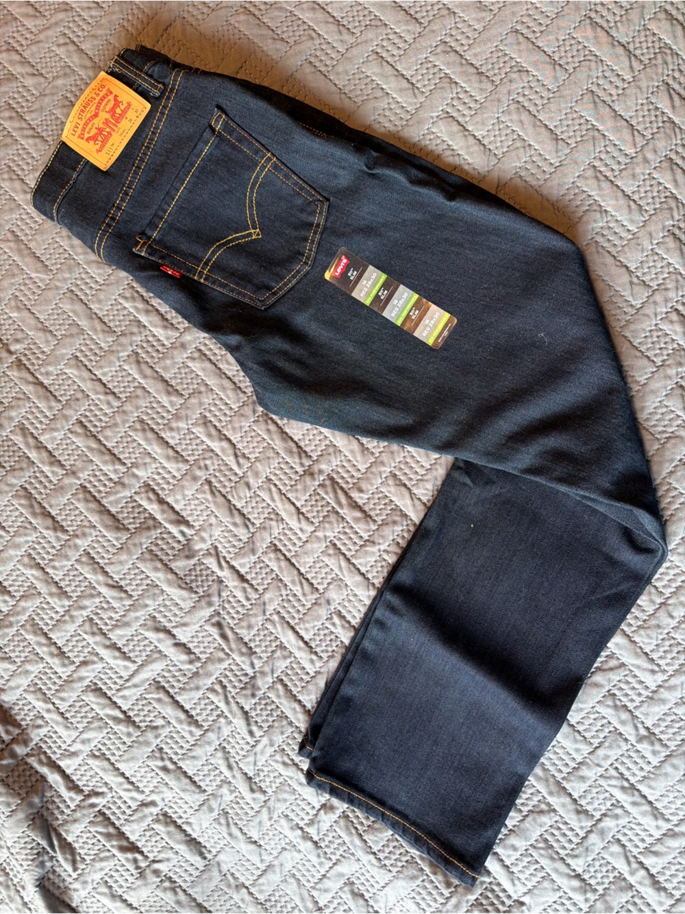 Levi's boys Dark Blue Straight Fit Jeans